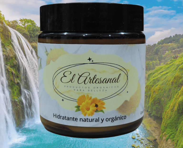 Frasco de crema El Artesanal cuidado de la piel natural y orgánico