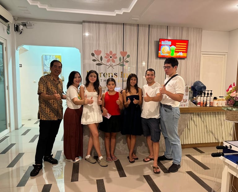 international Guests at Florens inn lobby