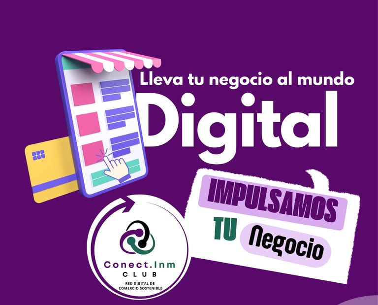 cartel ofreciendo servicios de promoción de negocios en una web