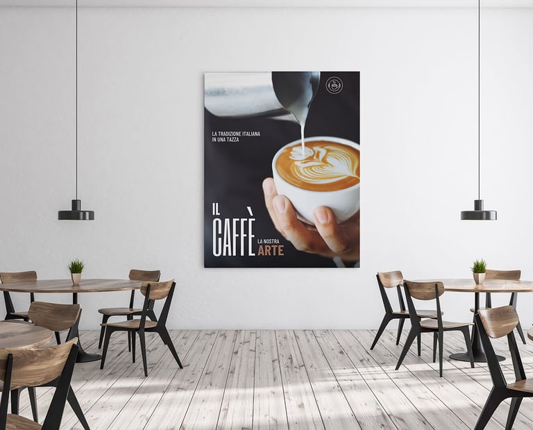 Quadro personalizzato e applicato su parete in Forex