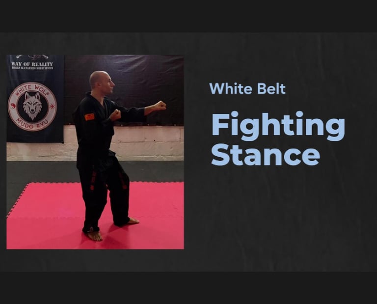a man in black fighting stance