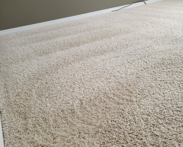 Fresh Clean White Carpet when using King Organic Clean