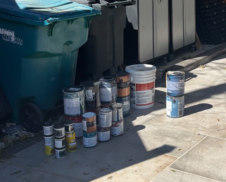 Paint in need of proper disposal in san antonio
