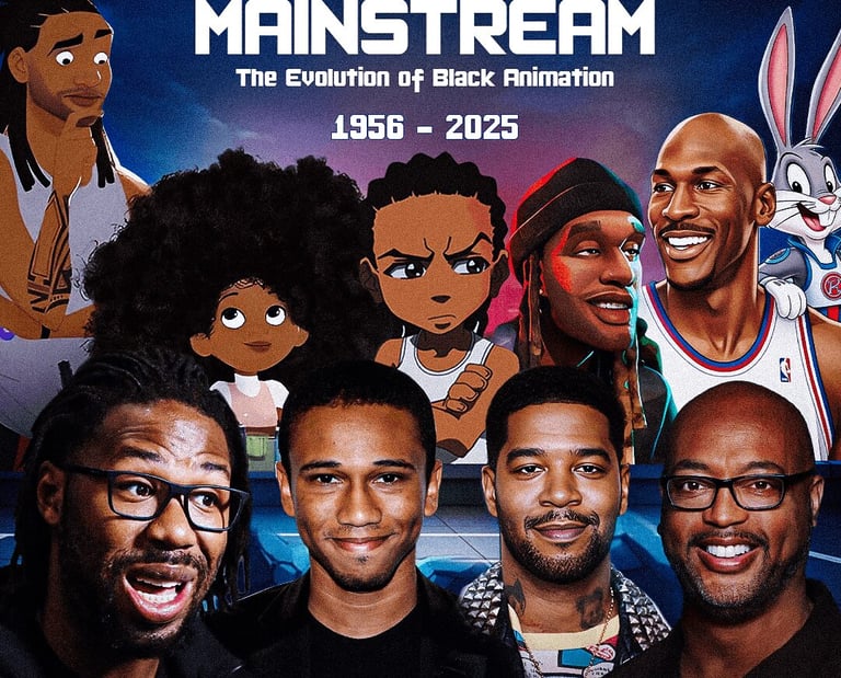 Animated poster for one of the Afroanimation Summit events.