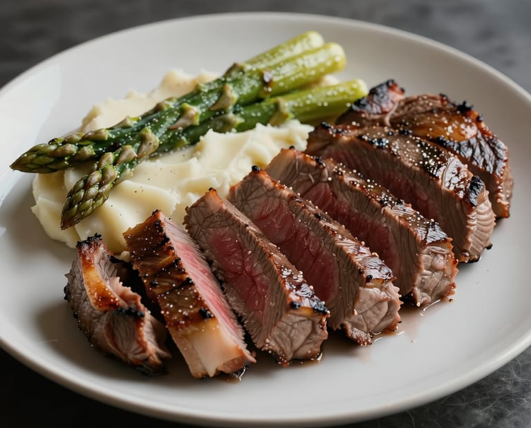 Image of our ribeye steak dinner artwork.