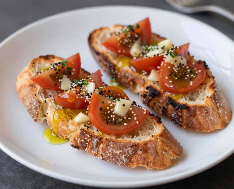 Image of our tuscan bruschetta render artwork.