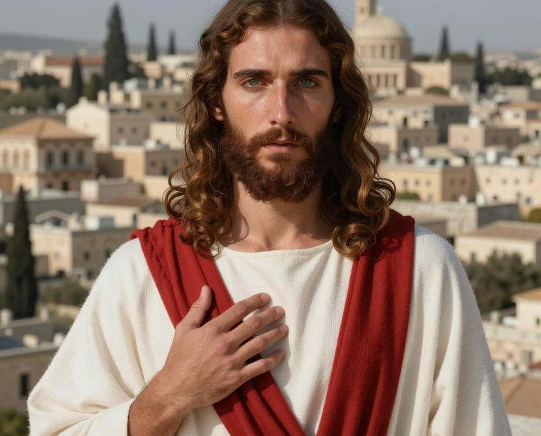 Yeshua standing.