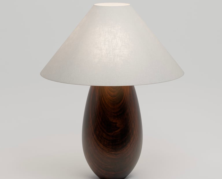 Image of a lamp 3D asset for a game library.