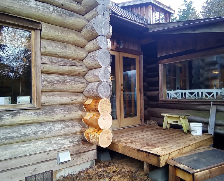 Courtenay log home restored by Embassy Restorations