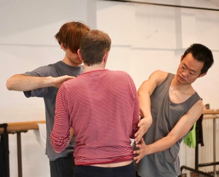 guys doing an intimacy activity