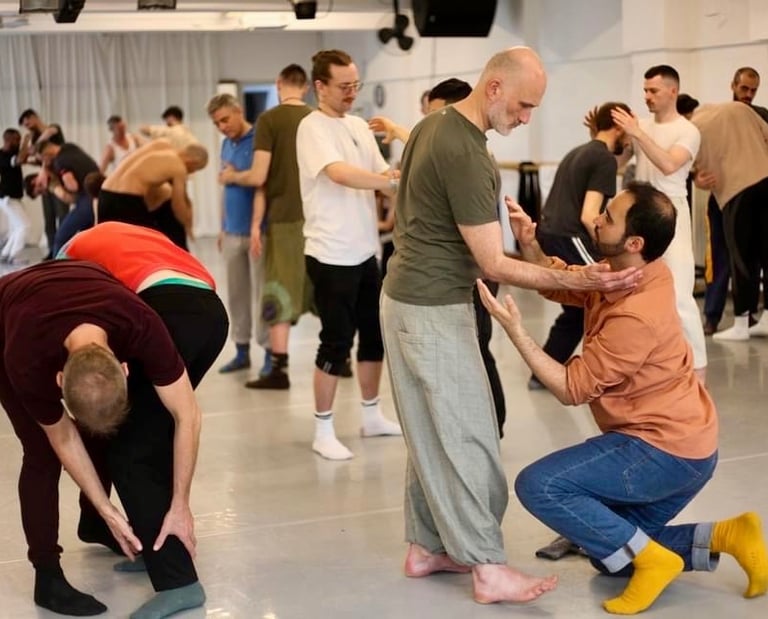 men exploring healing touch