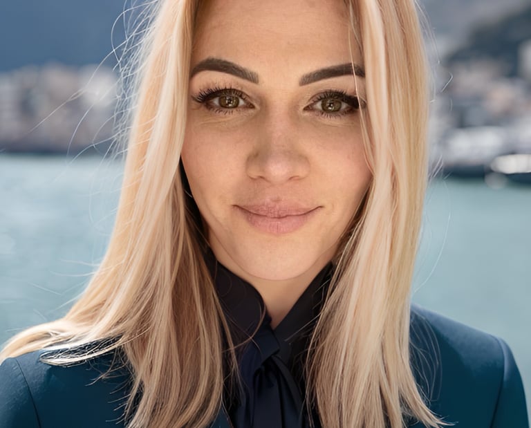 Waszti, Owner (CEO) of Weihs International, wearing a smart blazer with a coastal background