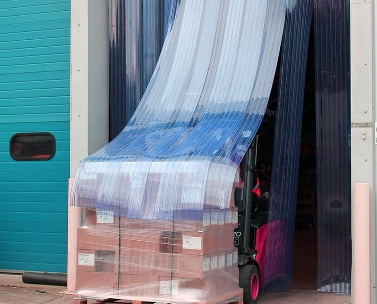 Ribbed PVC Strip Curtain