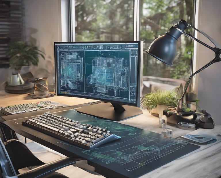 black flat screen computer monitor