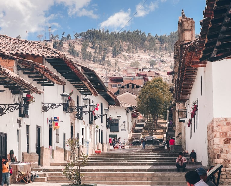 Mountain city Cajamarca, Peru, South America 