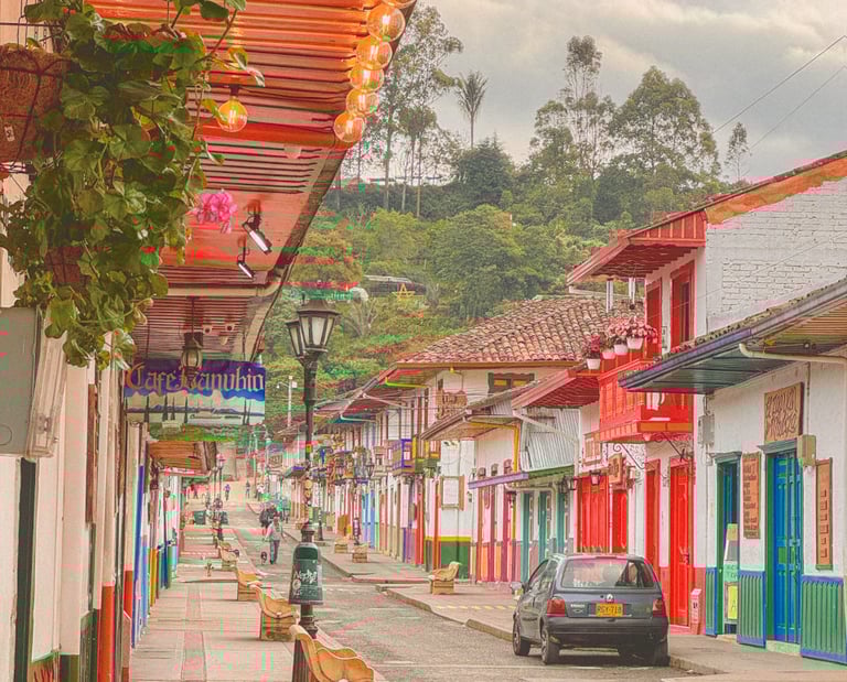 Center of Salento in Colombia, South America