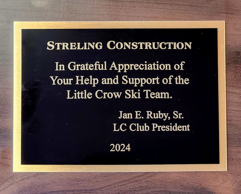 little crow ski team donation