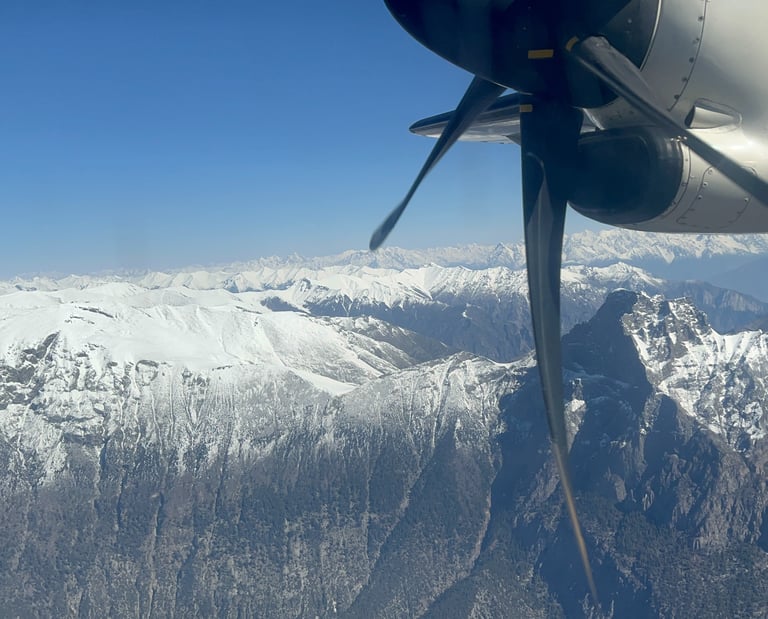 The nagaparbat view from plan skardu