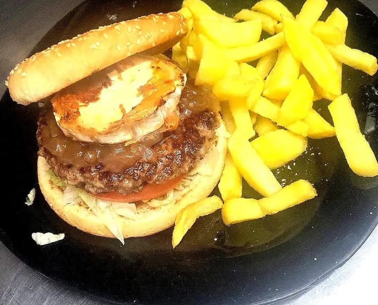 Hamburguesa caramelizada