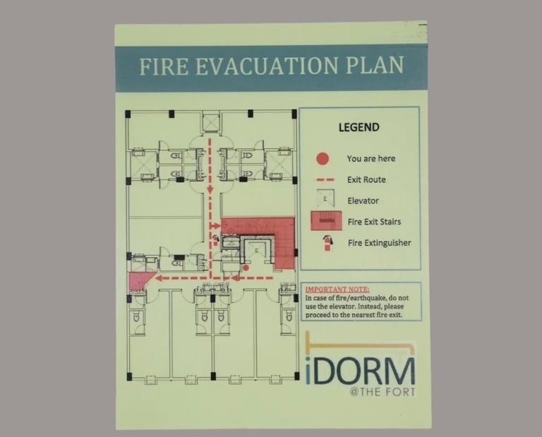 Fire Evacuation sign
