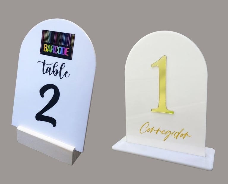 Table 2 and 1. table numbers