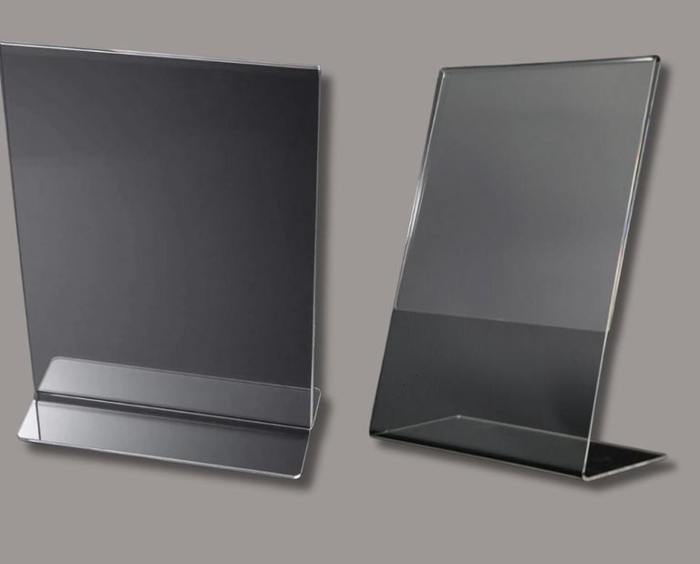 acrylic display toppers Type and L type