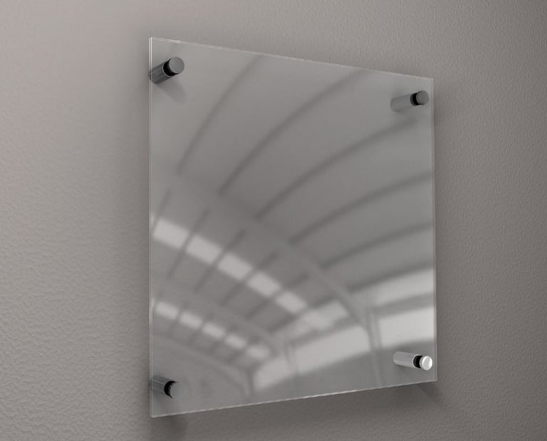1 acrylic wallframe hanged in the wall