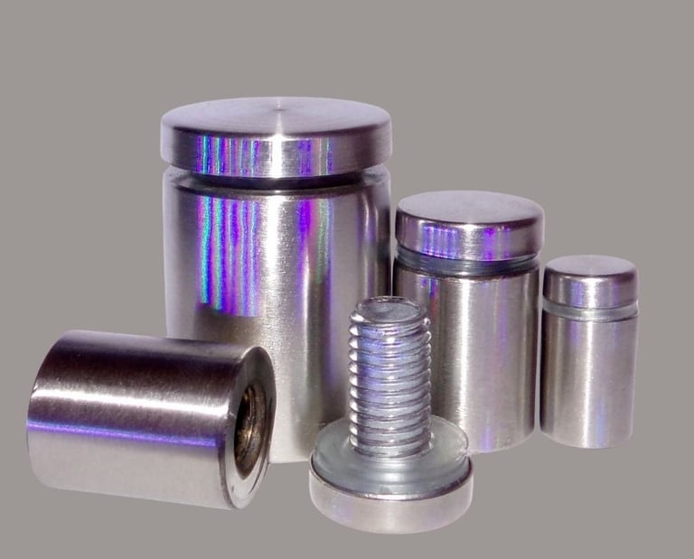 bolts use to mount acrylic wall frame in the wall