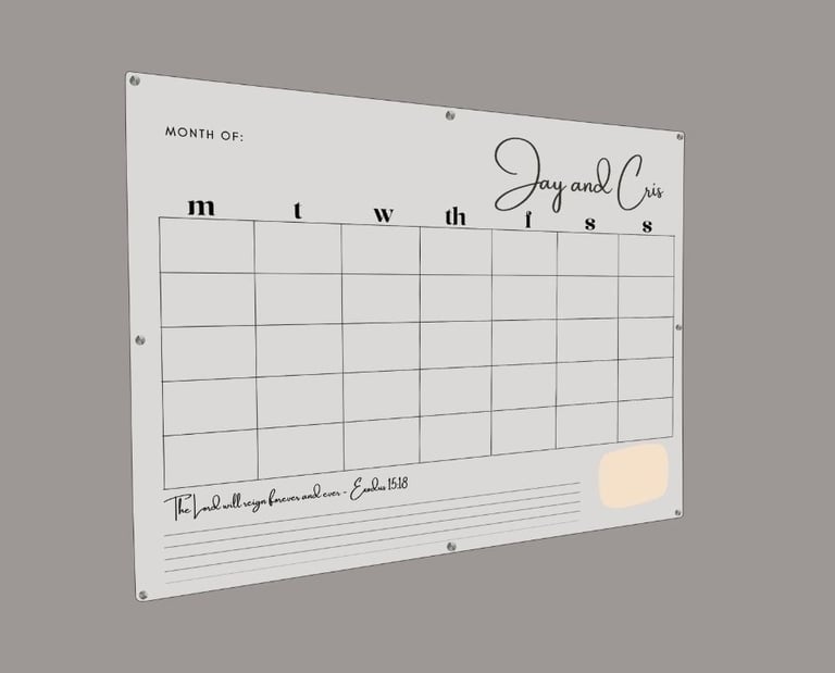 Jay and cris custom writing board