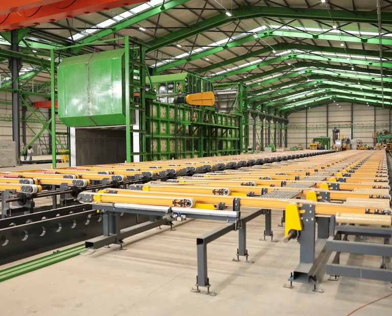 fabrika mimari proje çelik konstrüksiyon üretim alanı