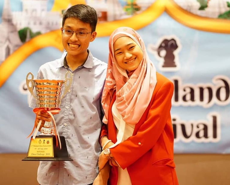 Ellie Emira and brother Emir Rusyaidi Challenger Champion at Thailand Festival 2019 