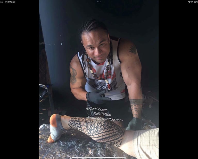 carl cocker polynesian tattoo artist brisbane sydney perth melbourne australia 