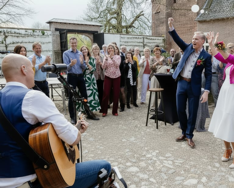 Zanger Marco Starink live muziek bruiloft