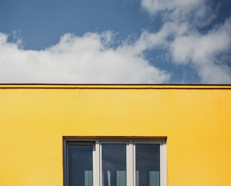 a window with a window and a sky background
