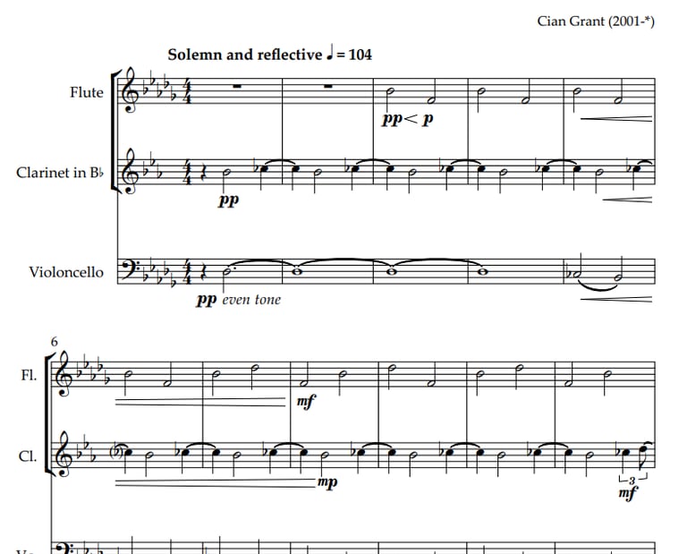 Chamber Trio Sheet Music