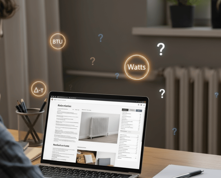 a person trying to work out heating calculations