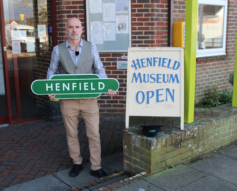 Stephen at Henfield Museum