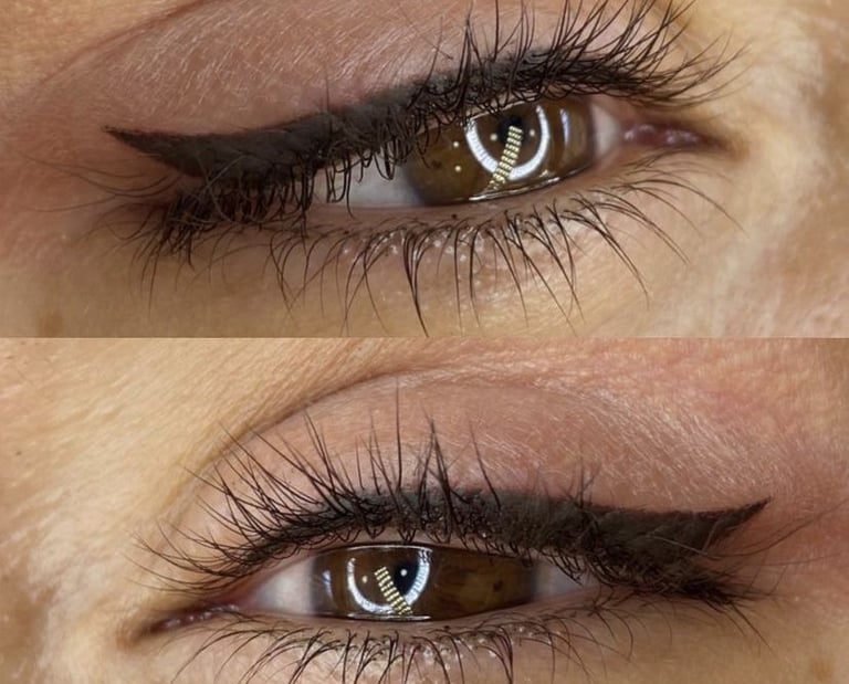 micropigmentación de delineado de ojos mirada definida