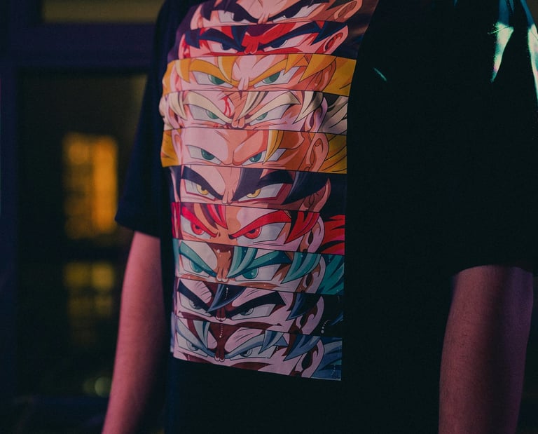Anime printed T-shirt