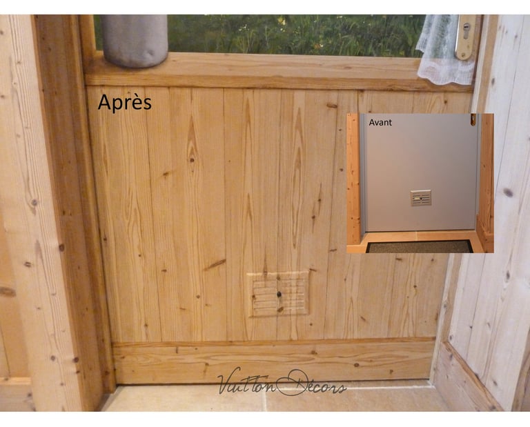 Imitation de matières en peinture ou l'art du faux. Peindre du faux bois n'est pas un soucis pour un peintre en décor.