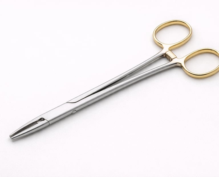 Dental needle holder stainless steel suturing instrument CE certified