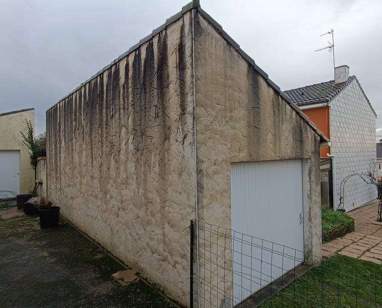 Traitement façade, traces noires