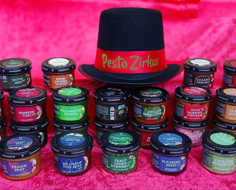 Pestozirkus Pesto und Saucen Sortiment