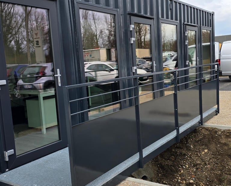 passerelle caillebotis et garde corps à bourgoin jallieu