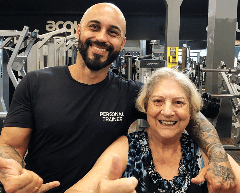 Ambiente de amigos na Acqua FIT Mooca