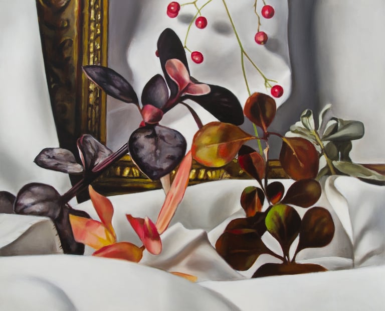 Óleo sobre tabla. Obra plástica de Maite Backman