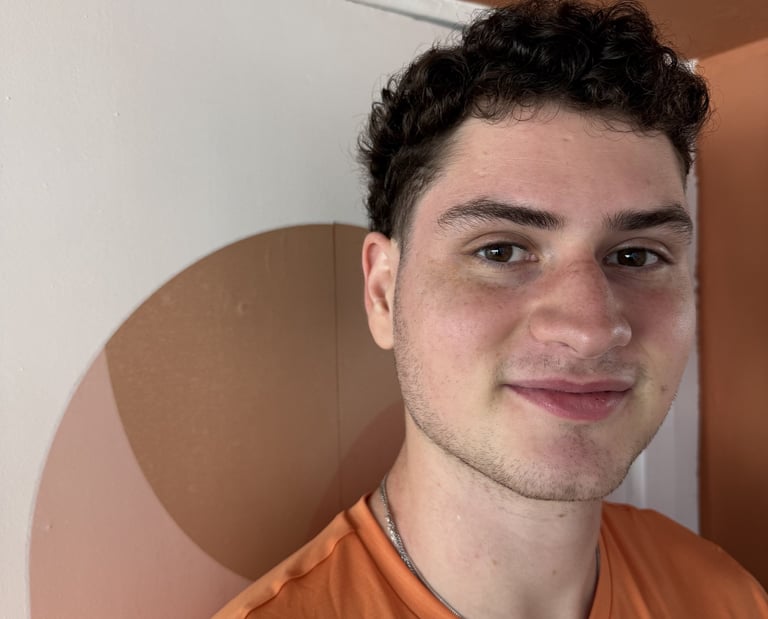person male with dark hair