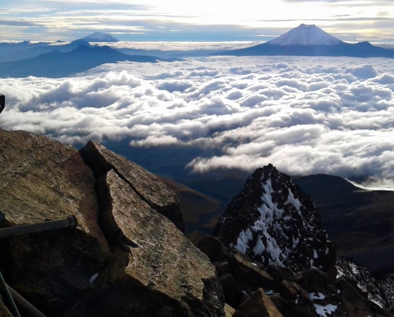 view from Iliniza Norte Summit