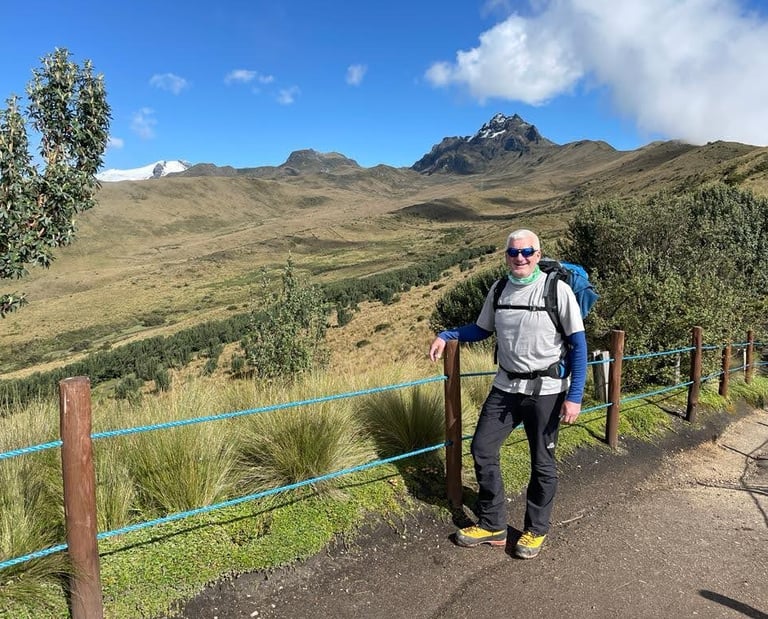 on the way to Rucu Pichincha Summit
