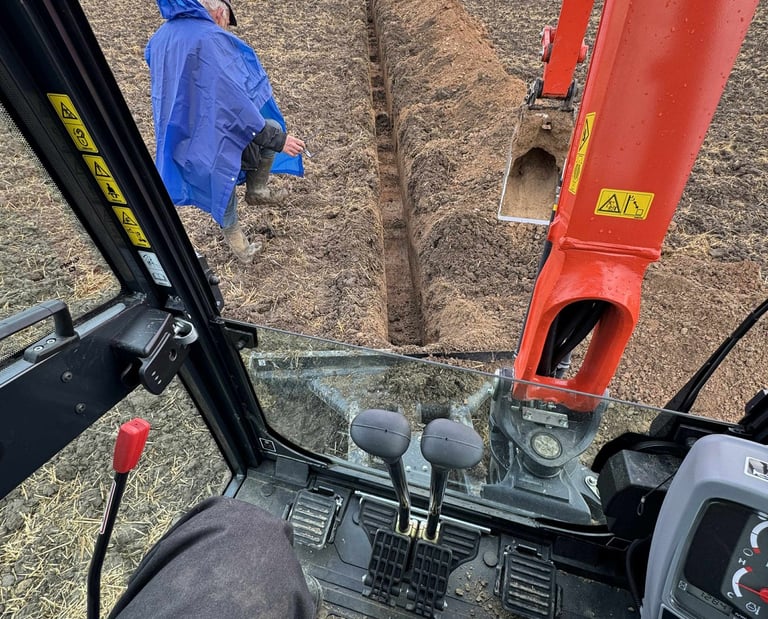 drenazo kasimas, drenazo irengimas, drenazas, transeja